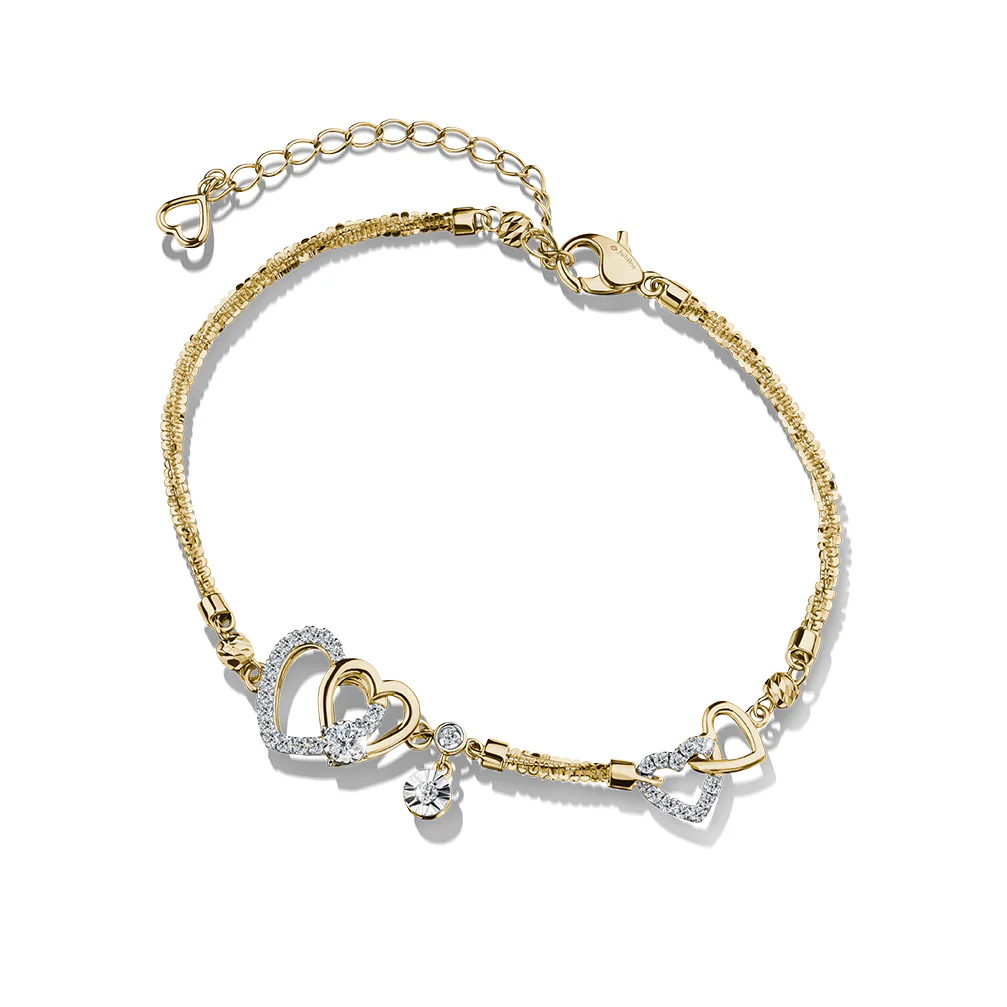 สร้อยข้อมือเพชร Heart Lasso Bracelet