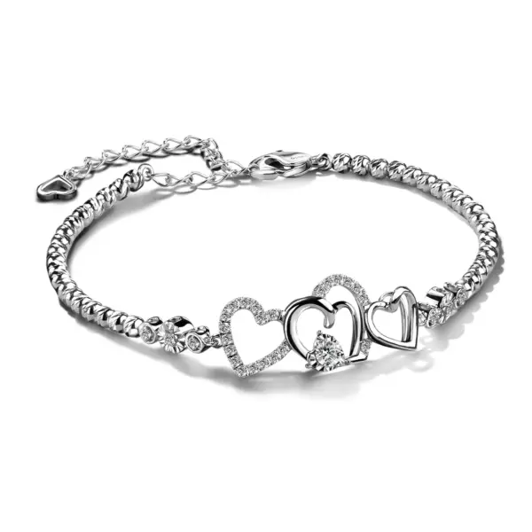 สร้อยข้อมือเพชร Jubilee Heart Love Locket Bracelet